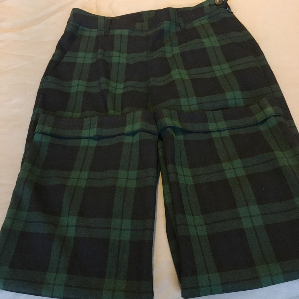 Uniqlo black watch tartan trousers size 4